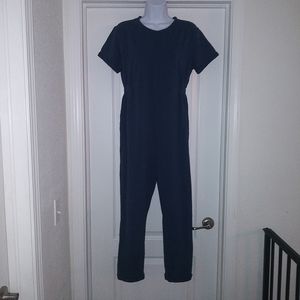 The Nines By Hatch Navy Maternity Jumpsuit